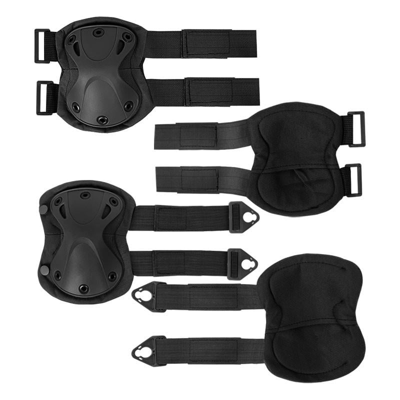 Комплект защиты AOKALI F001 наколенники/налокотники штурмовые Black (29-49-8294-29813) Комплект защиты AOKALI F001 наколенники/налокотники штурмовые Black (29-49-8294-29813)