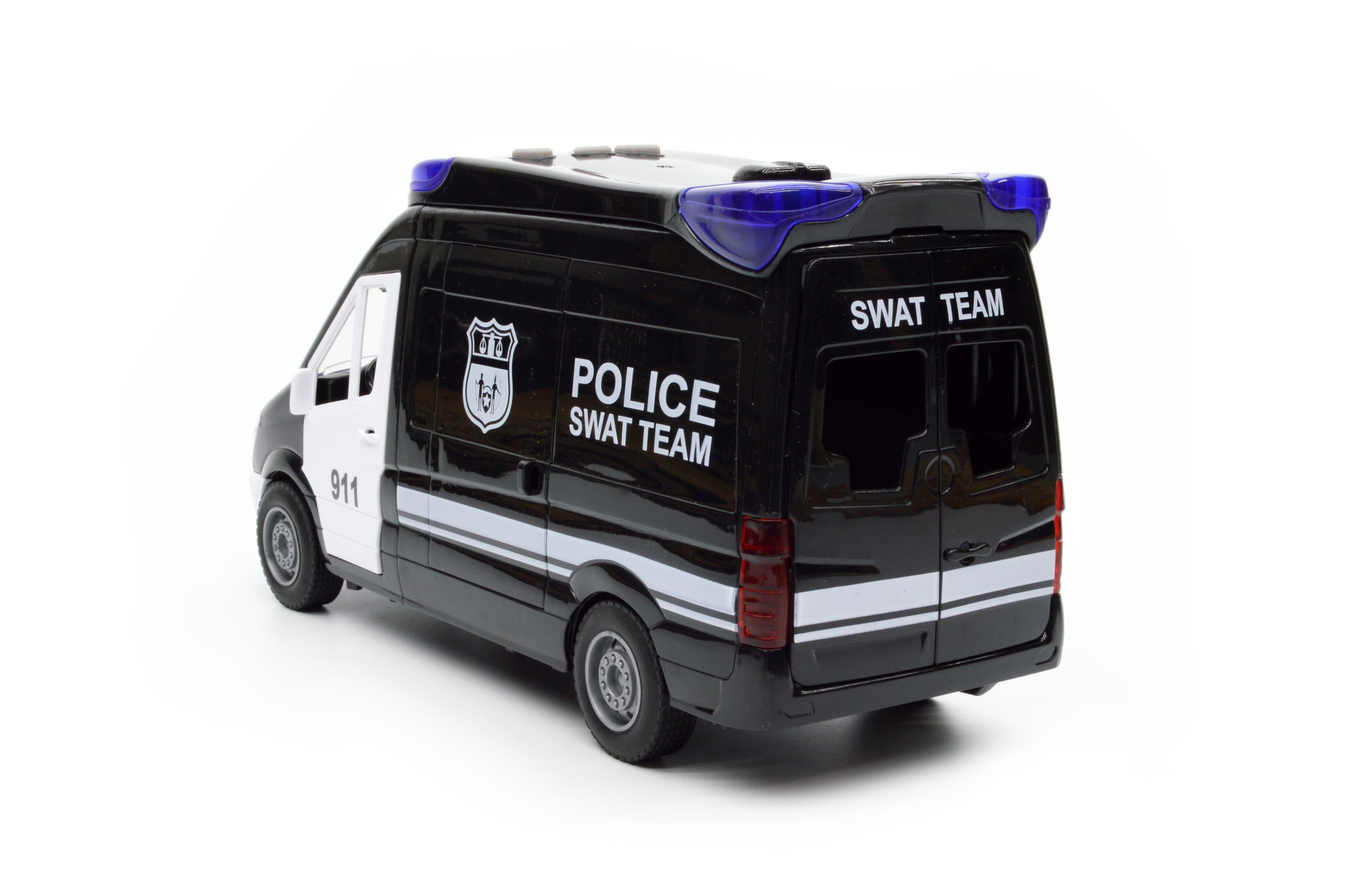 Машина полицейский фургон 666-12Р открываются все двери свет звук инерция - фото 3 Машина полицейский фургон 666-12Р открываются все двери свет звук инерция - фото 3