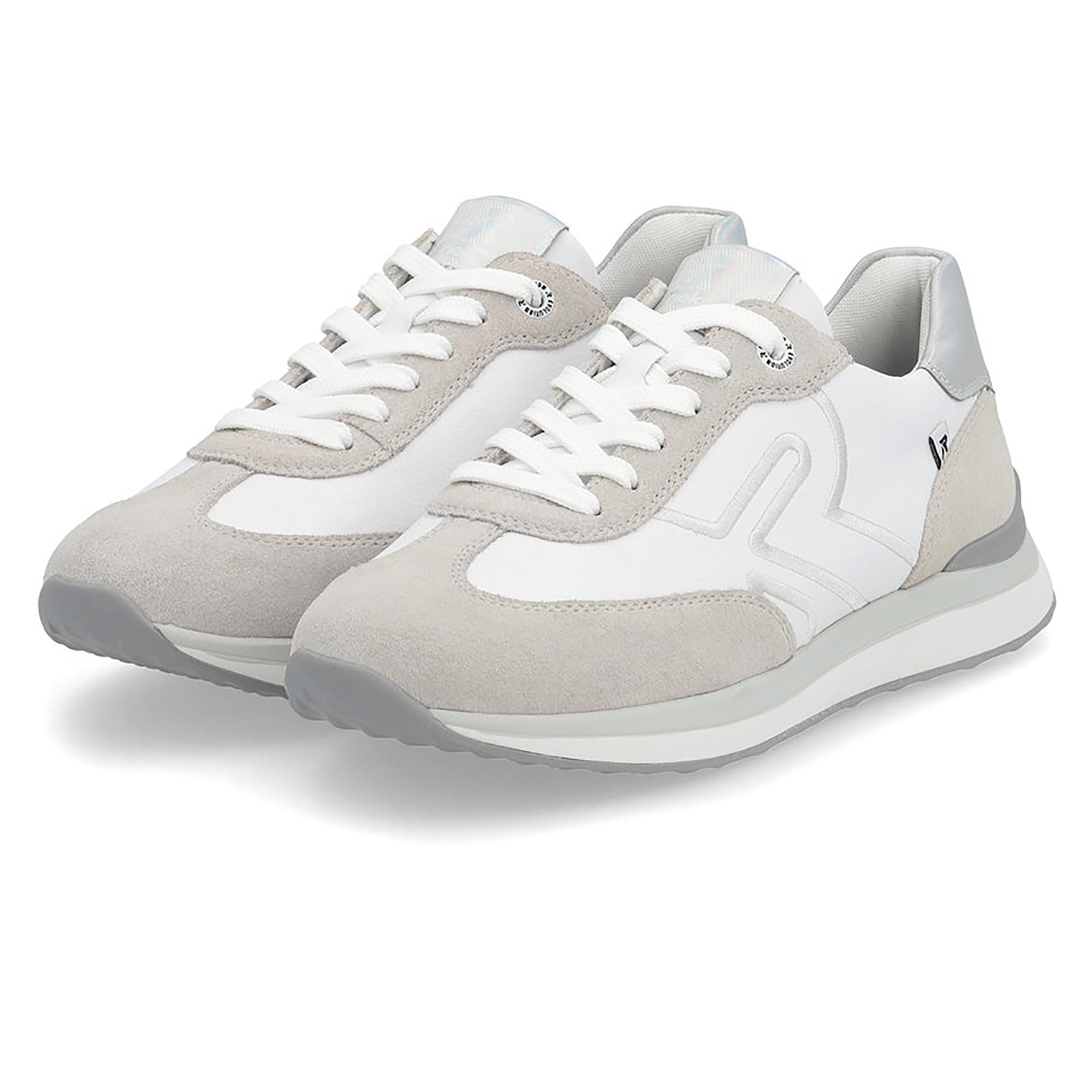 Кроссовки женские осенние RIEKER Evolution р. 39 Белый/Серый (035526-39) - фото 4