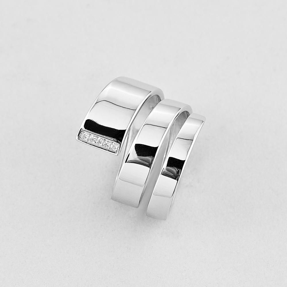 Серебряное кольцо Minimal Престиж р. 17,5 (15427)