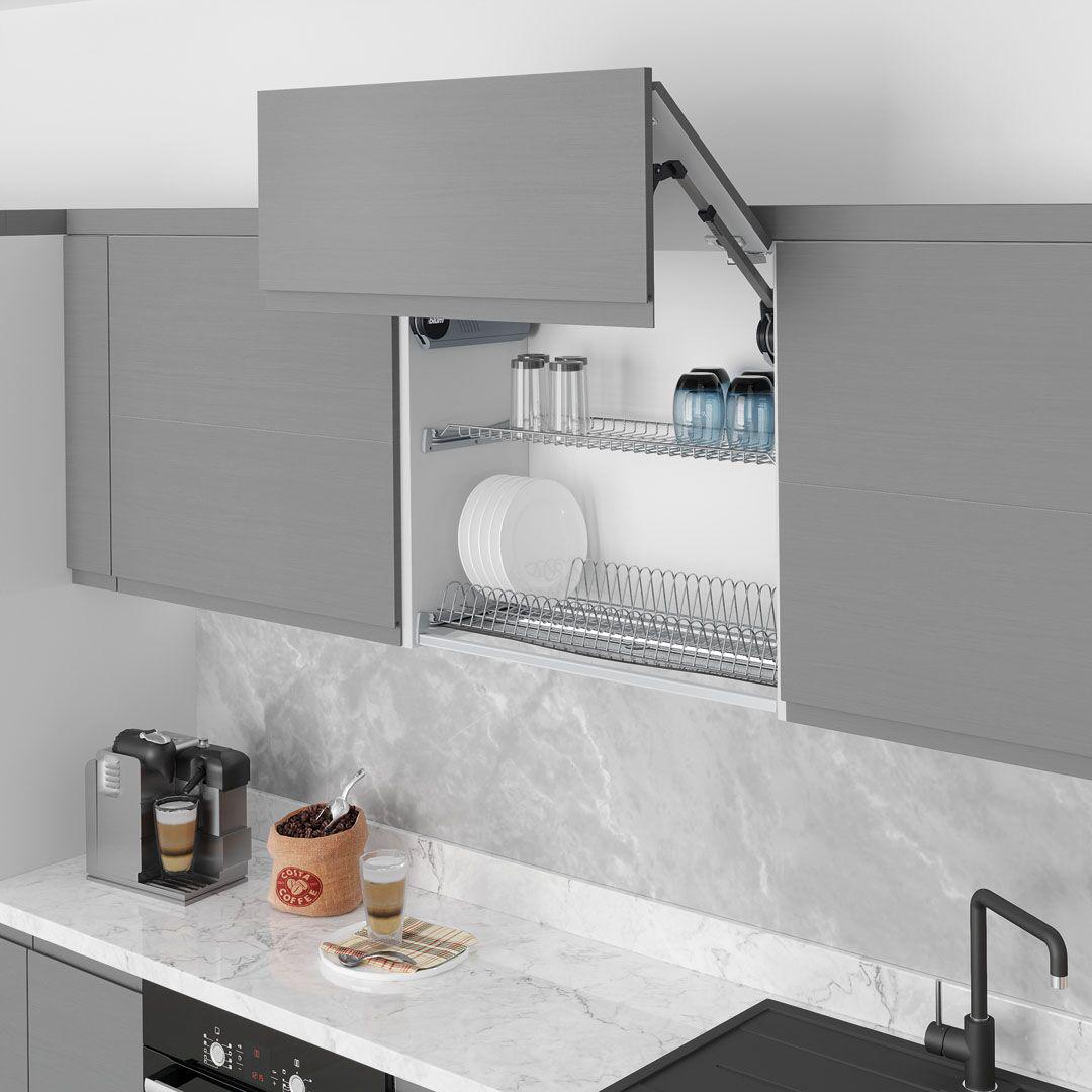 Сушка для посуды Starax с пластиковым поддоном 450 мм с алюминиевой рамкой Хром (S-5171-C) Сушка для посуды Starax с пластиковым поддоном 450 мм с алюминиевой рамкой Хром (S-5171-C)