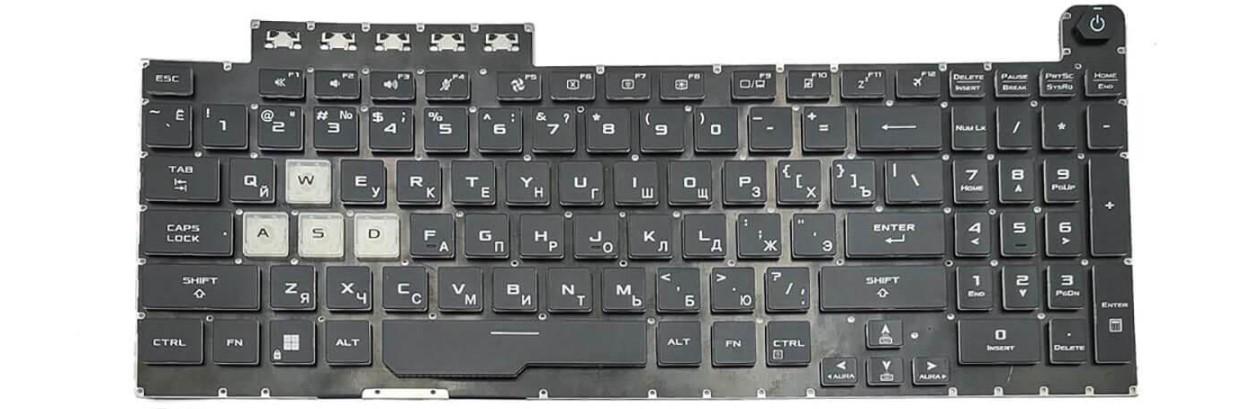 Клавиатура для ноутбука Asus TUF766LHR с подсветкой клавиш (0KNR0-681WRU00)