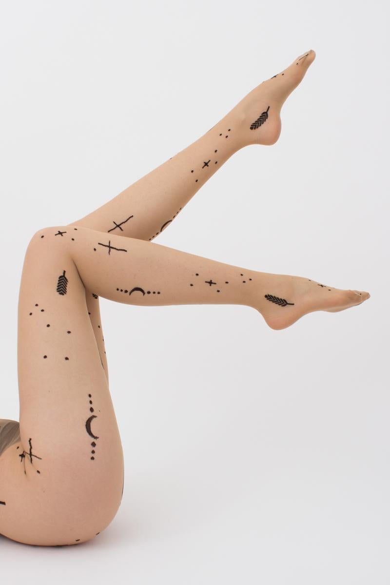 Колготи жіночі Giulia MESH з ефектом мікросітки 40 3 р. 3 Multicolor/Daino/Nero (4823116920538)