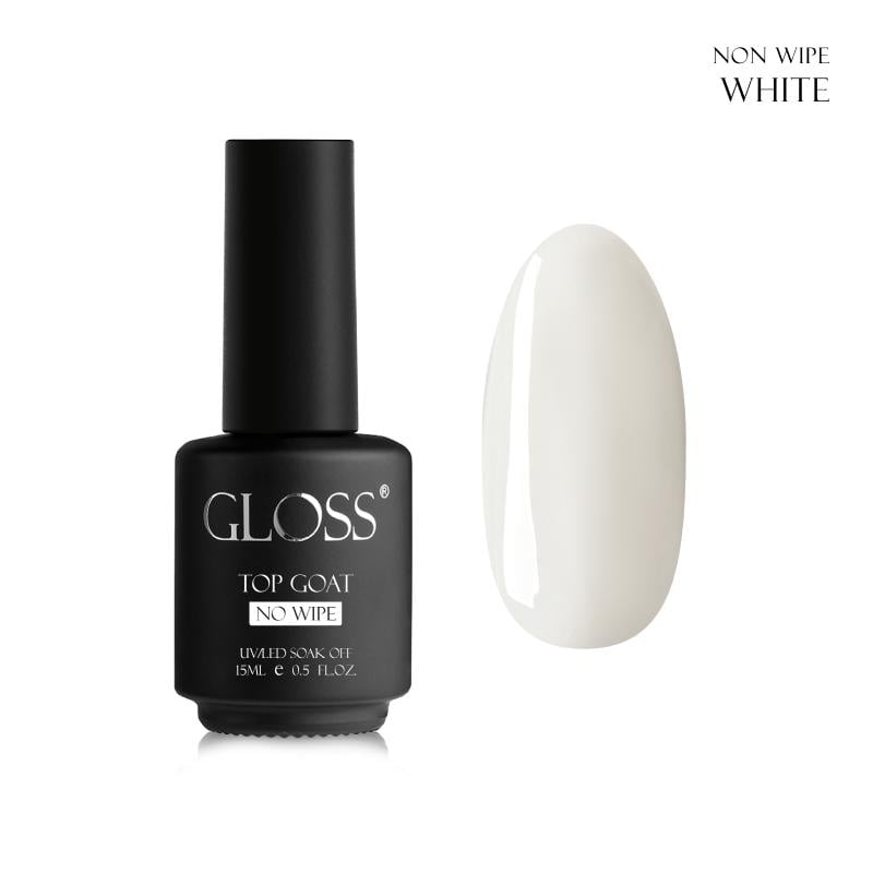 Топ камуфлюючий для гель-лаку GLOSS COMPANY Top coat 15 мл White (73546)