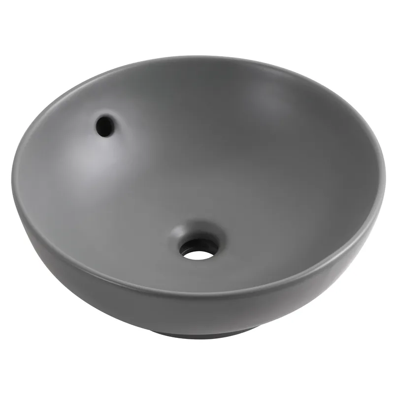 Раковина накладна Mixxus Premium TOPPER-0201 з переливом 410x410x165 мм Gray (MP6649)