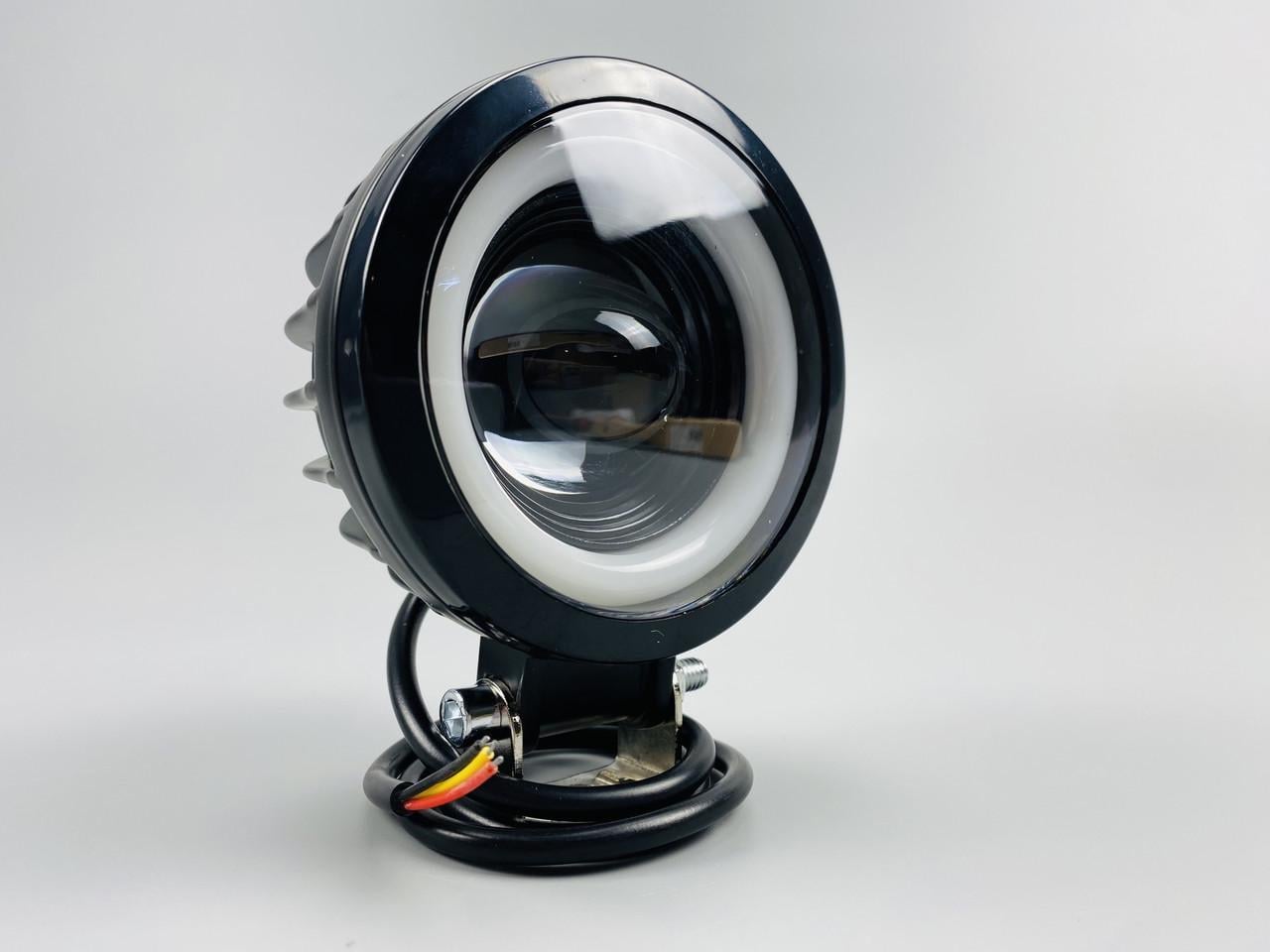 Фара світлодіодна LED кругла 40W/LED кільце додаткове світло туманна
