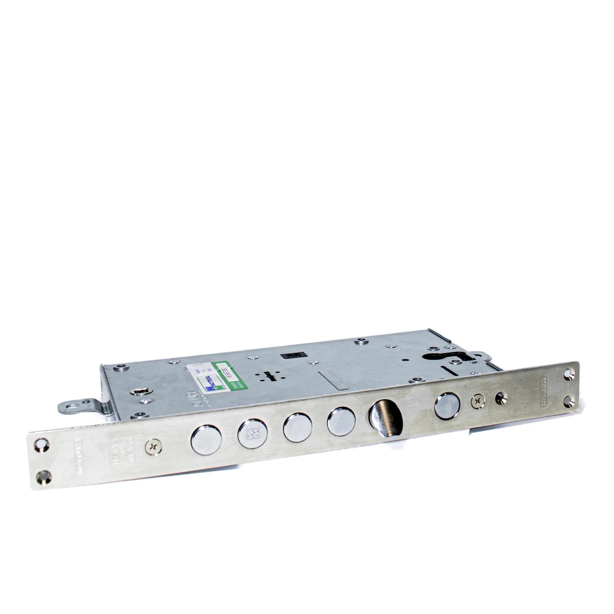 Замок врізний двосистемний Mottura 54.797-S Matic лівий без накладок ключ 60 мм - фото 5