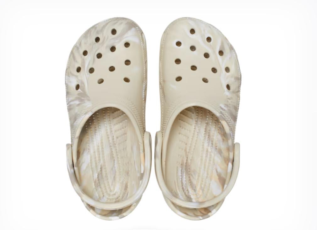 Сабо Crocs Classic Marbled Clog M12 р. 45 29,5 см Bone/Multi (206867) - фото 4