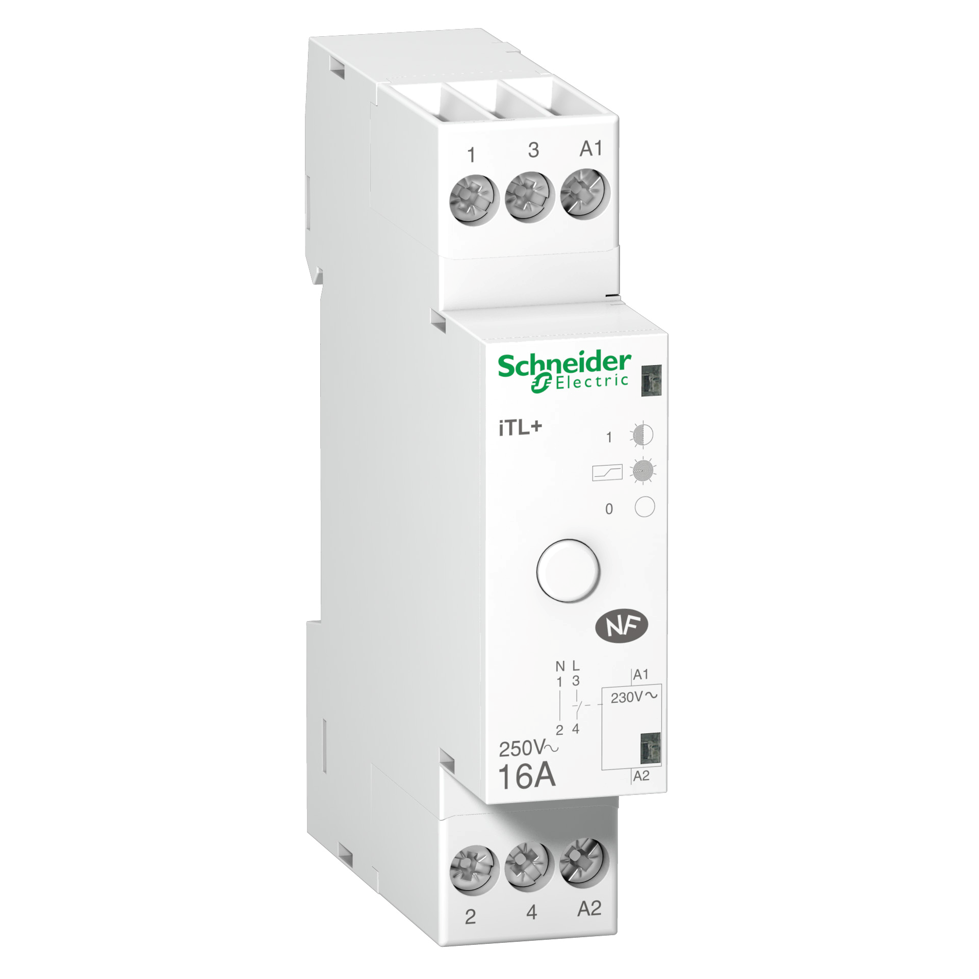 Реле импульсное Schneider Electric ITL+ 1P+N 16A AC 230V 1NO (A9C15032)