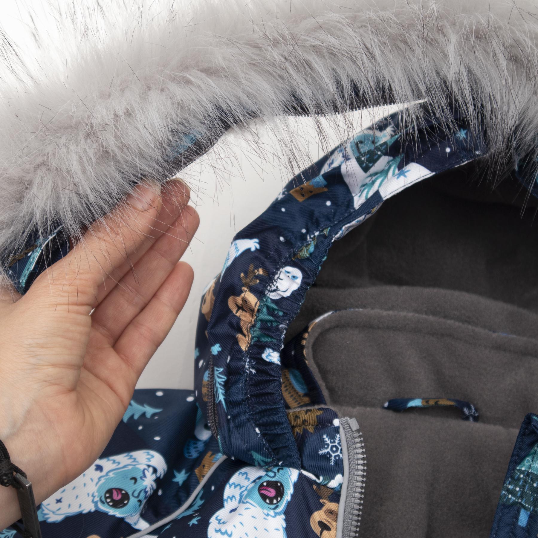 Дитячий зимовий комбінезон з капюшоном DoRechi Аполло Єті з хутром 92-98 см (21514) - фото 6 Дитячий зимовий комбінезон з капюшоном DoRechi Аполло Єті з хутром 92-98 см (21514) - фото 6