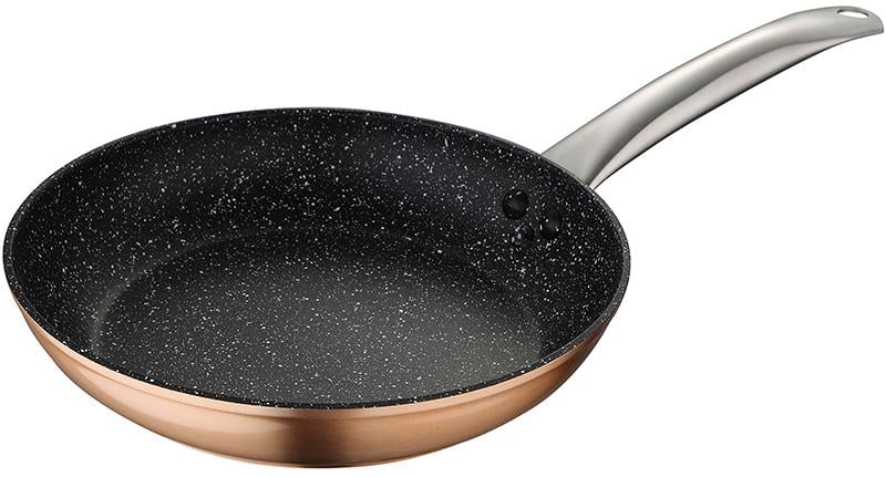 Сковорода Bergner Dafne Ø 24 см индукционная с мраморным антипригарным покрытием Медный