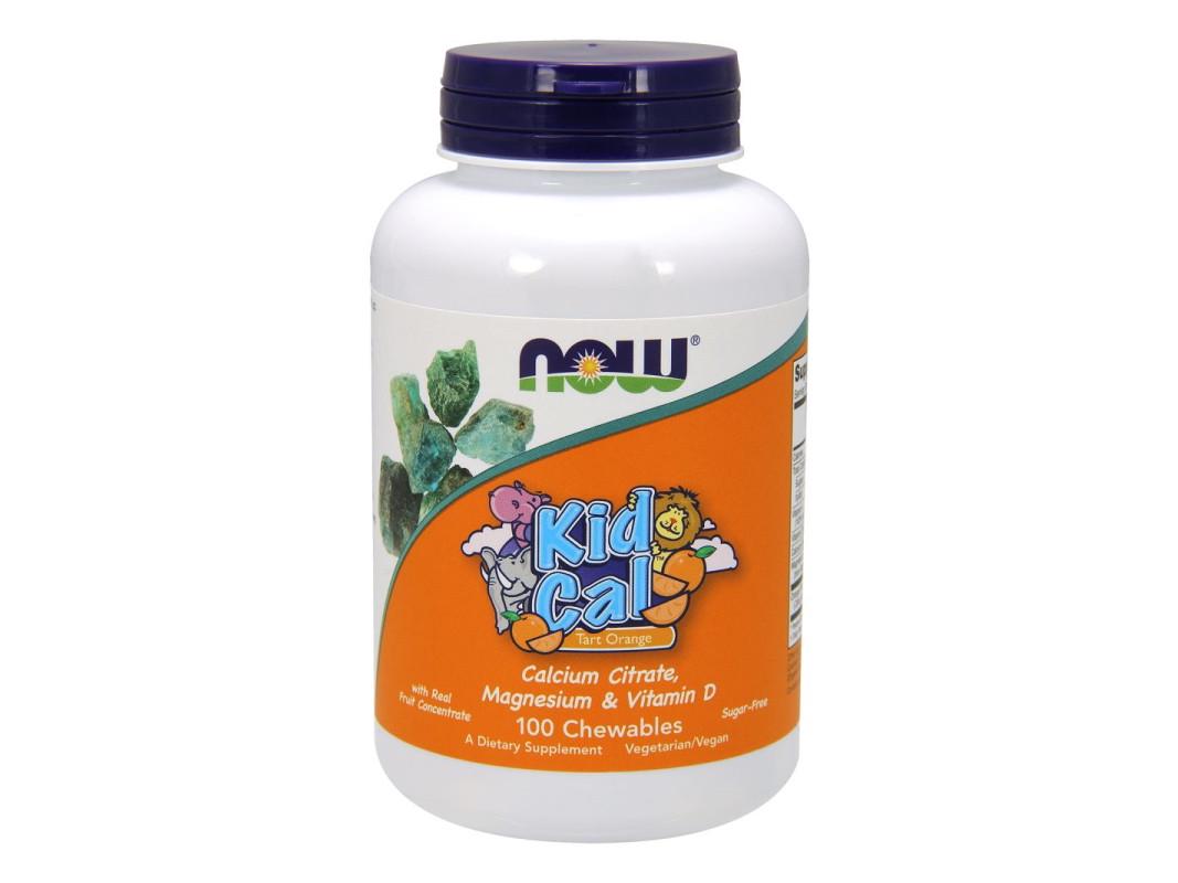 Вітаміни для дітей жувальні Now Foods Kid Cal 100 таблеток