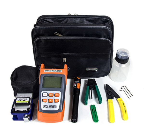Набор инструментов для оптического кабеля VOLTRONIC 8в1 измеритель мощности/визуальный дефектоскоп (YUT_V2495)