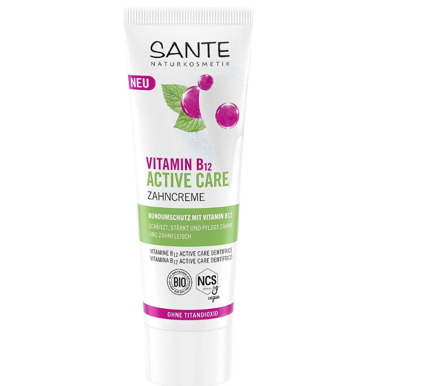 Зубна паста Sante Active Care з Вітаміном В12 з фтором 75 мл (40775)