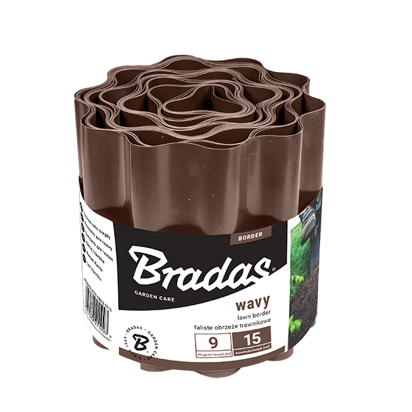 Бордюр волнистый газонный Bradas 9 м х 25 см Brown (br-OBFB 0925)