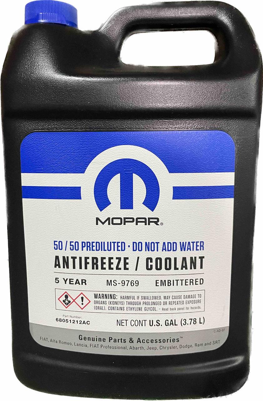Антифриз Mopar Antifreeze Coolant MS-9769 3,785 л Orange (68051212AC)