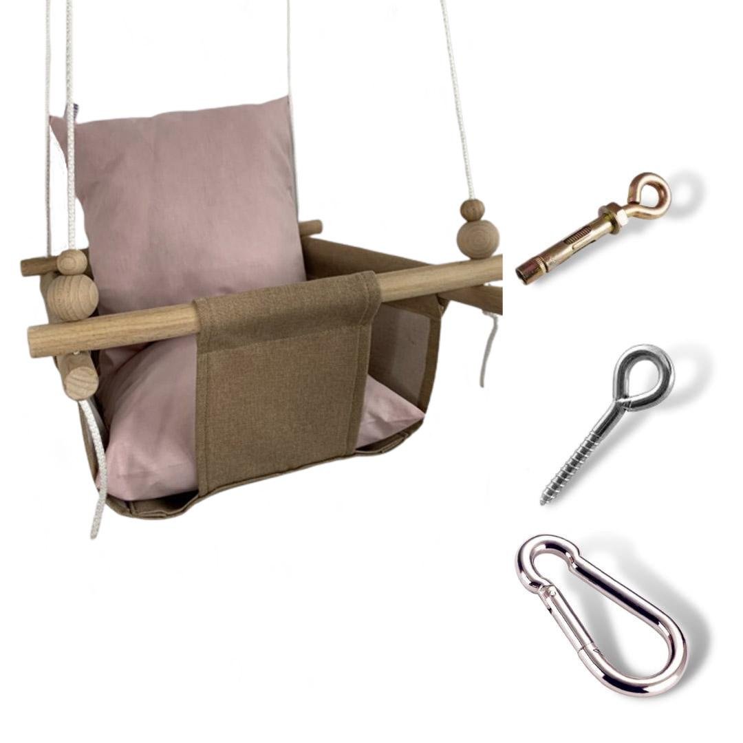 Дитяча гойдалка Infancy Карамельний/Рожевий (9884723)