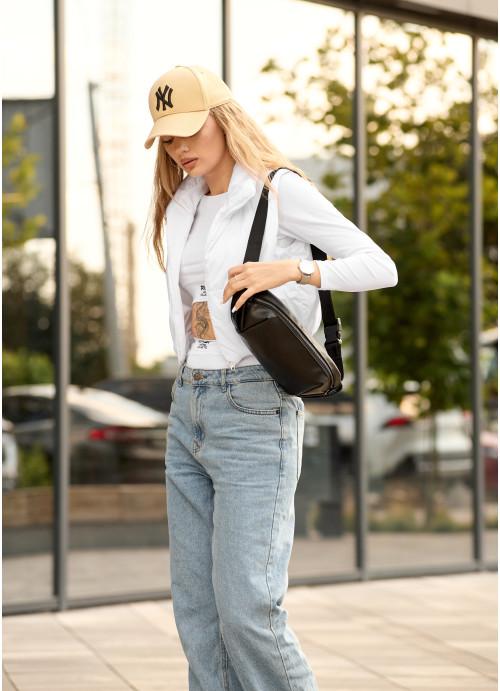 Сумка женская водостойкая из натуральной кожи Черный (28523778) - фото 9 Сумка женская водостойкая из натуральной кожи Черный (28523778) - фото 9