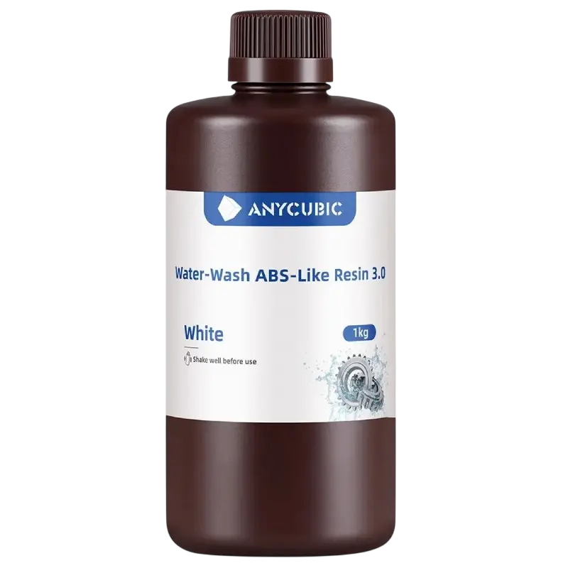 Фотополімерна смола Anycubic Water-Wash ABS-Like Resin 3.0 Білий (SSXAB3WH)
