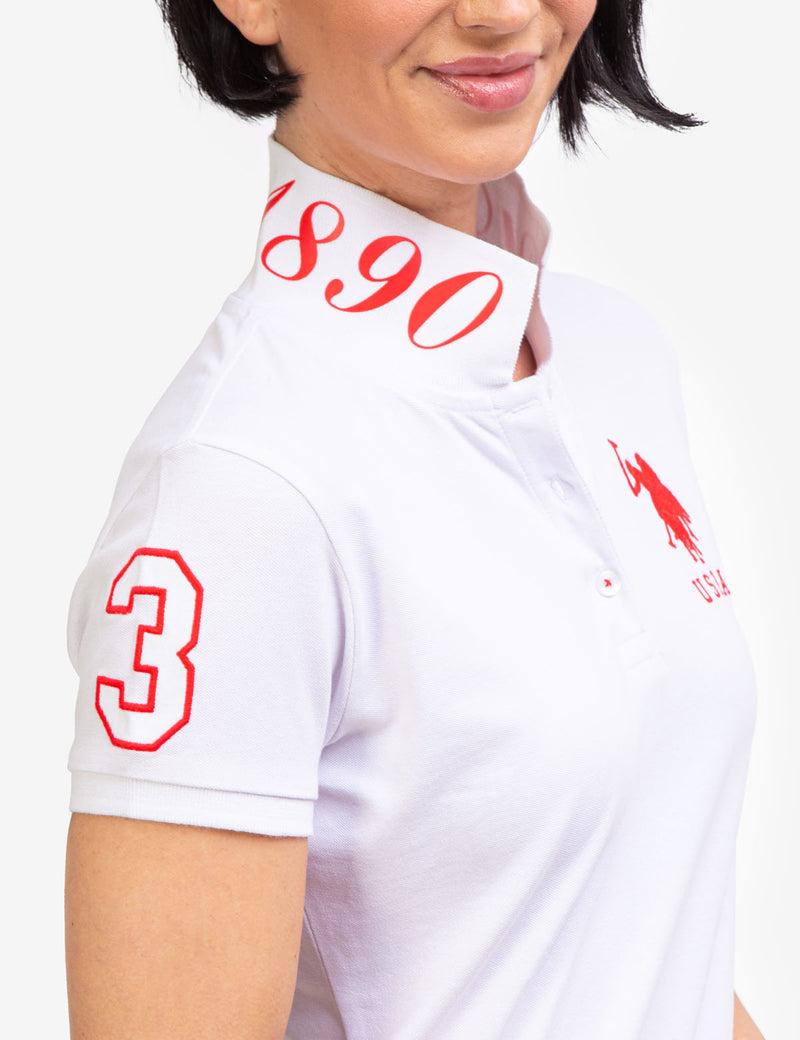 Футболка поло жіноча U.S. Polo Assn USPA PRINTED POLO XS Білий (2153296591) - фото 5