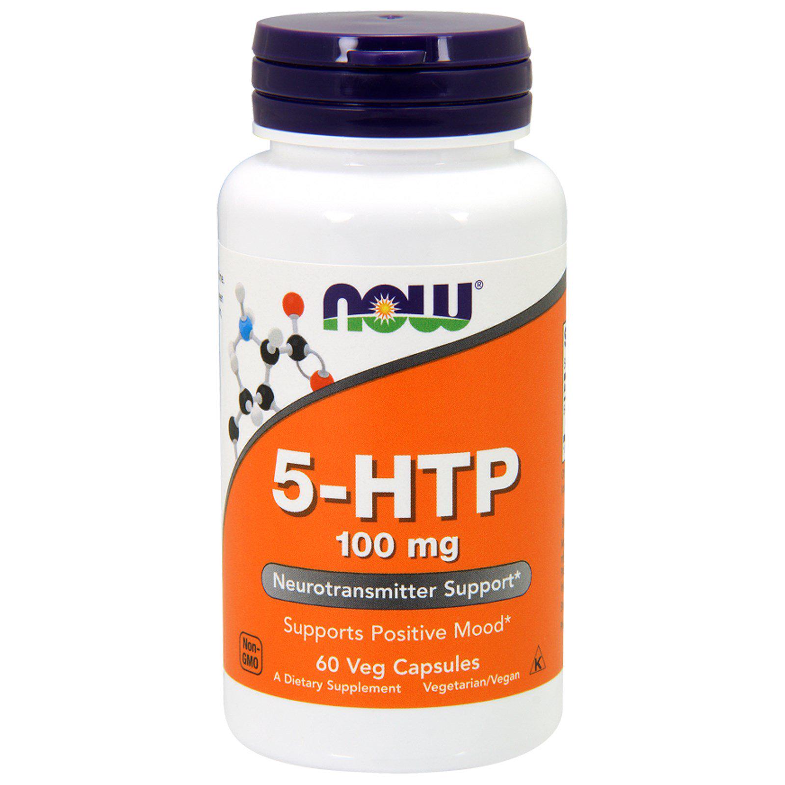 Гидрокситриптофан NOW 5-HTP 100 mg 60 капс.