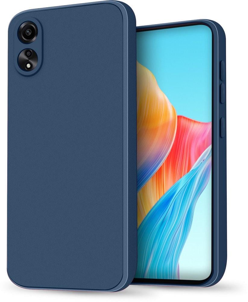 Силіконовий чохол HardCorner OPPO A78 (з мікрофіброю) Blue (35400-28)