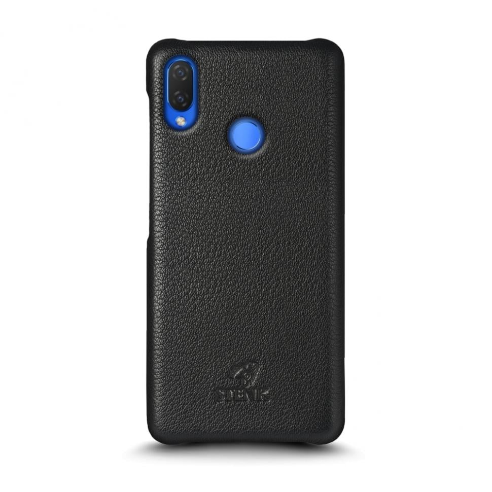 Кожаная накладка Stenk Cover для Huawei P Smart Plus Черный (69277)