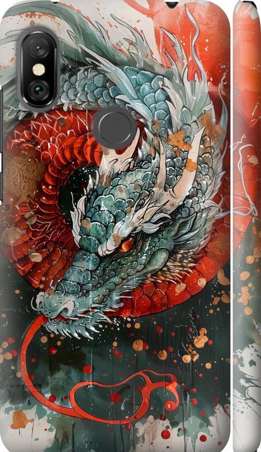 Чехол на Xiaomi Redmi Note 6 Pro Стихия огня (6101m-1551-42517)
