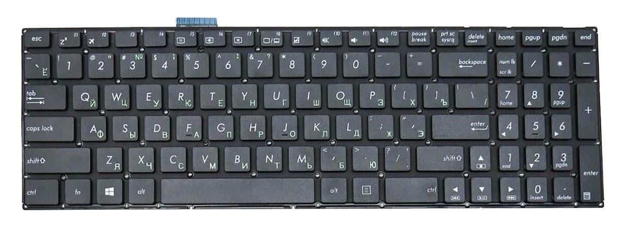 Клавиатура для ноутбука Asus X502/X502NA матовая (0KNL0-6100RU00)