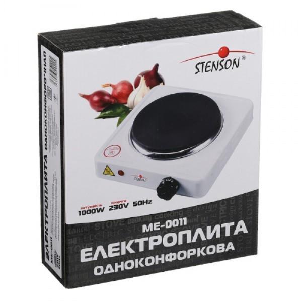 Електроплита однокомфоркова Stenson ME-0011 1000 Вт Білий (ML-00880) - фото 4