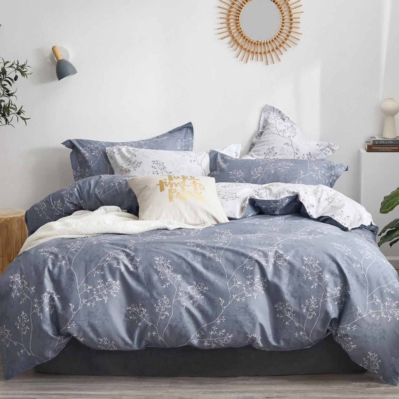 Постільна білизна Viluta 22222 із простирадлом на гумці 180х200 см євро (23565250)