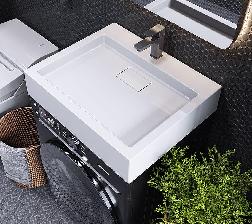 Умивальник на пральну машину Luxor Line Білий (743) - фото 11