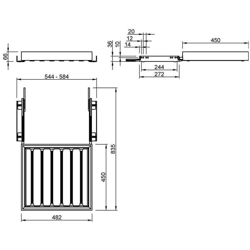 Брючниця центральна Muller ONYX 561-595 мм (62814) - фото 7 Брючниця центральна Muller ONYX 561-595 мм (62814) - фото 7
