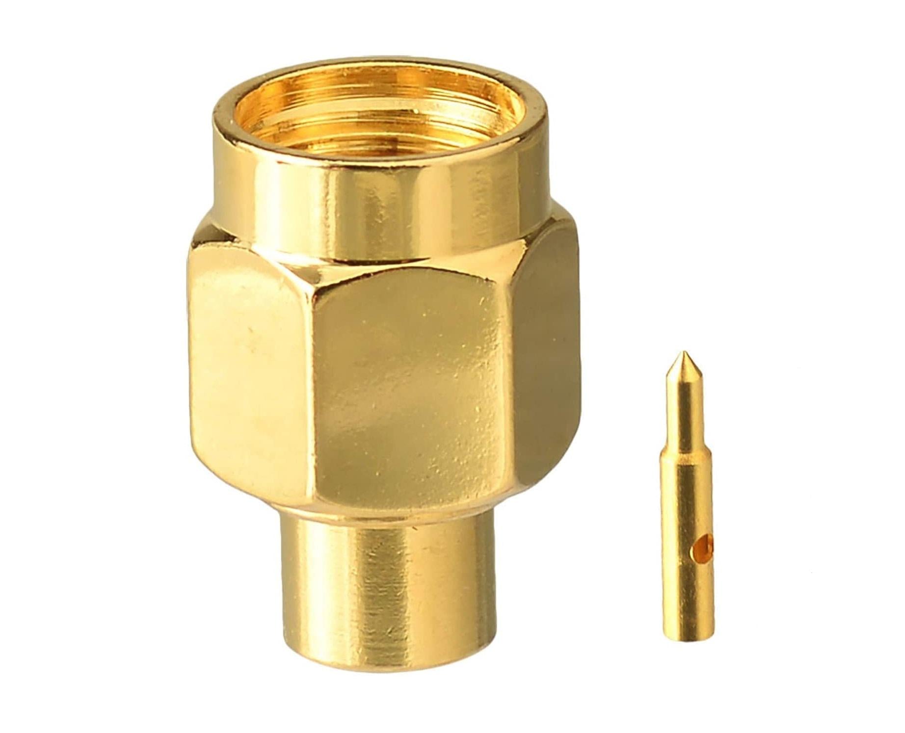 Конектор для коаксіального кабеля SMA-Male to RG402 під пайку (00-00029692)