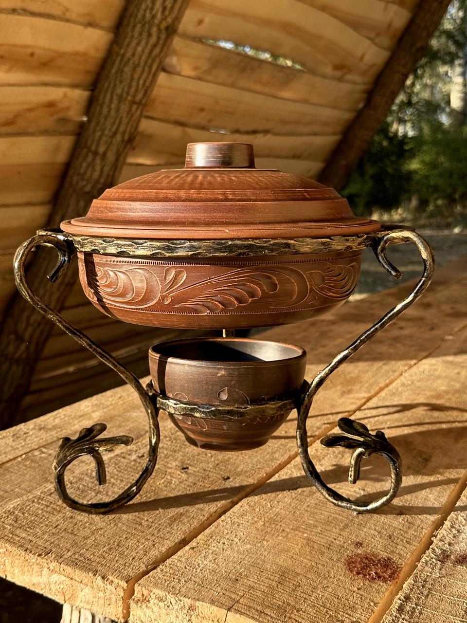 Підставка для підігріву м'яса Садж Глинка 3,5 л