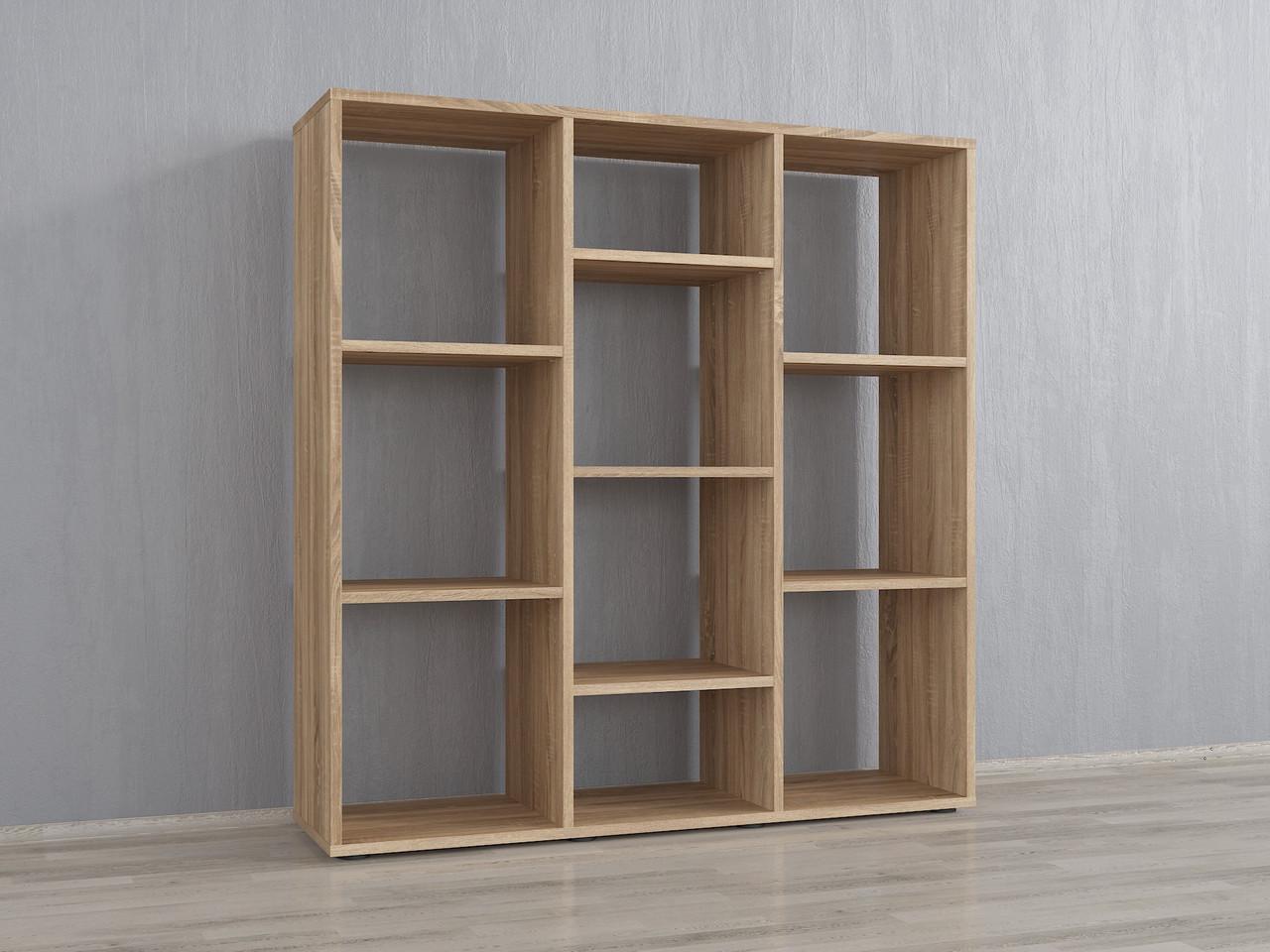 Cтелаж-полка для книг и декора Moreli Id0084 1039x1079x292 мм Дуб сонома (id27-0000-84-sonoma)