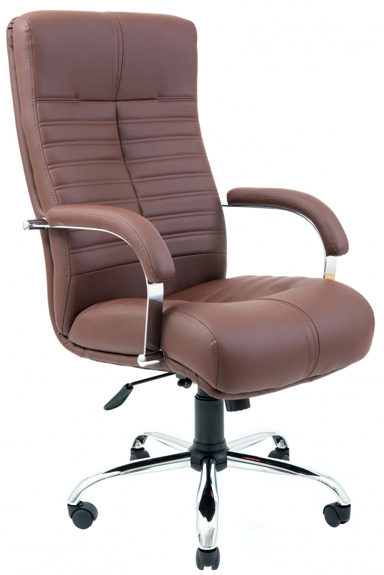 Кресло офисное компьютерное Orion Fly 2231 Хром М1 Tilt Коричневый