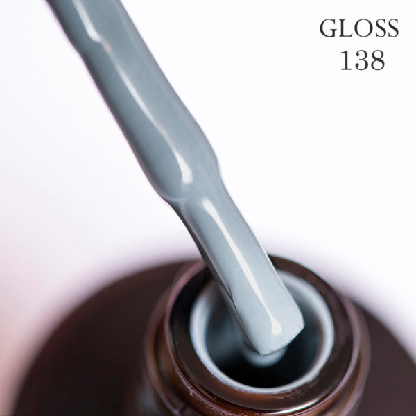 Гель-лак GLOSS 138 11 мл Голубо-серый (59351)
