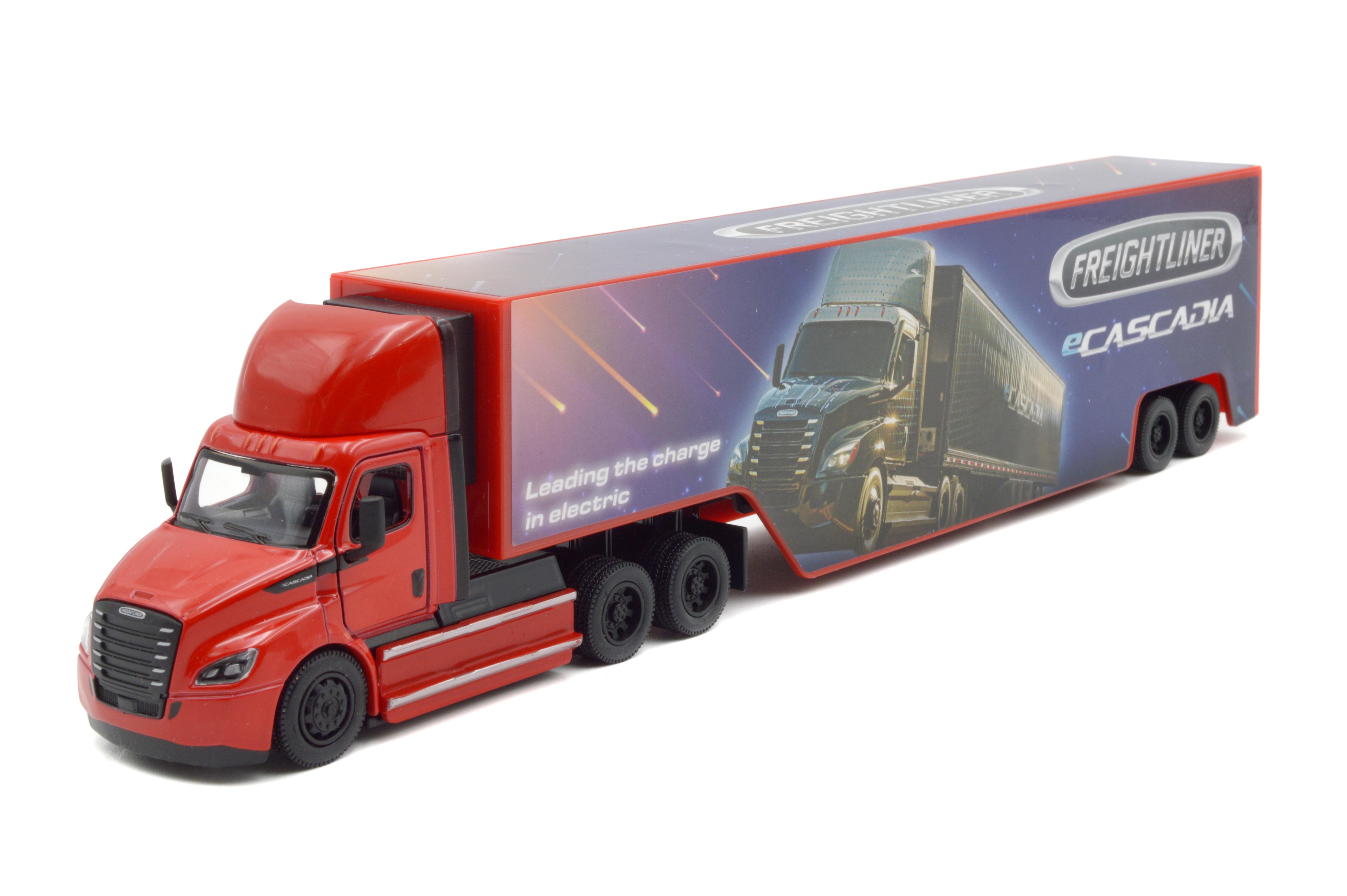 Модель металева Kinsmart KT1303W Freightliner eCascadia with container (KT1303WR)