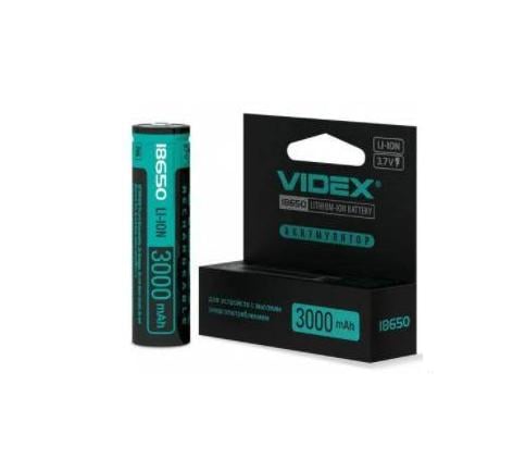 Аккумулятор Батарея Videx 18650 для фонарей 3000mAh Аккумулятор Батарея Videx 18650 для фонарей 3000mAh