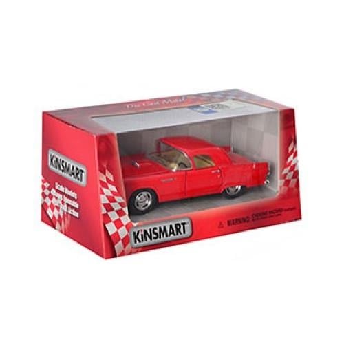 Машинка металлическая инерционная Kinsmart Ford Thunderbird красный (KT5319W) - фото 2 Машинка металлическая инерционная Kinsmart Ford Thunderbird красный (KT5319W) - фото 2