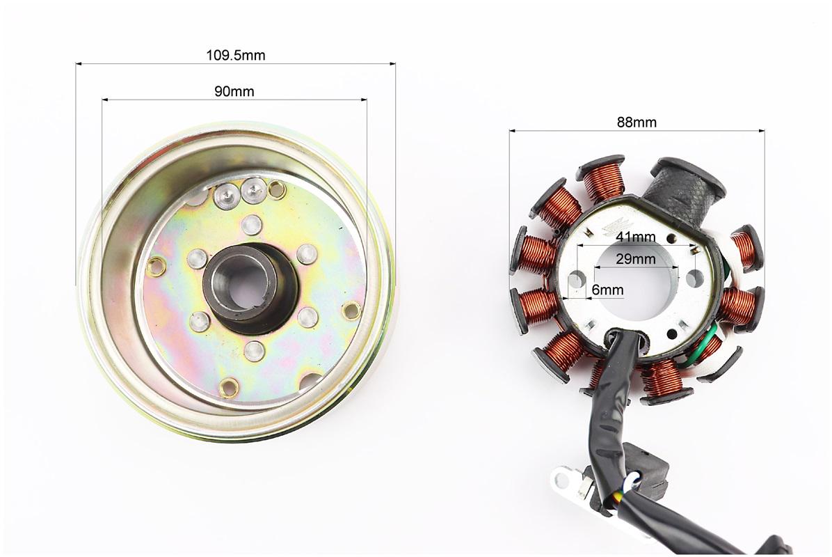 Магнето у зборі 11 котушок/Zhenghe 6 проводів - фото 3 Магнето у зборі 11 котушок/Zhenghe 6 проводів - фото 3