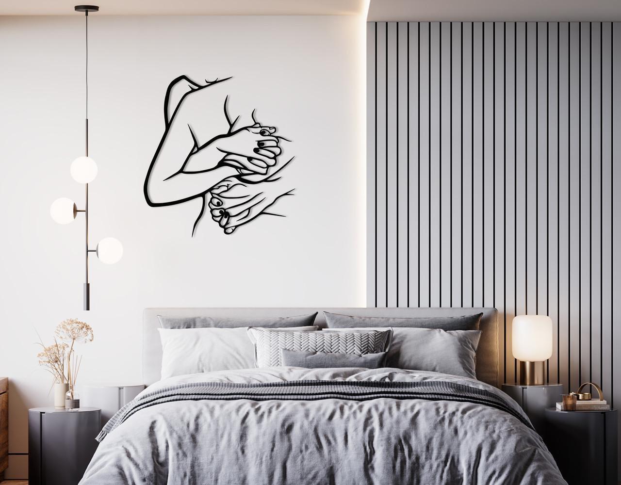 Декоративное панно на стену Upwood Decor Squeeze My Hands 55х50 см Black (1539280002)