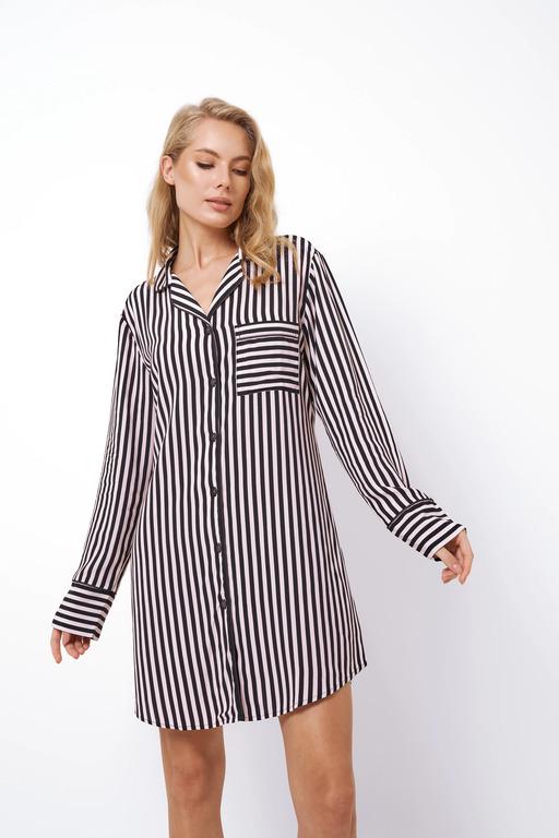 Нічна сорочка Aruelle L Чорний (Brittany) - фото 3 Нічна сорочка Aruelle L Чорний (Brittany) - фото 3