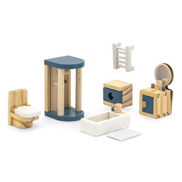 Дерев'яні меблі для ляльок Viga Toys PolarB Ванна кімната (44039) - фото 3 Дерев'яні меблі для ляльок Viga Toys PolarB Ванна кімната (44039) - фото 3