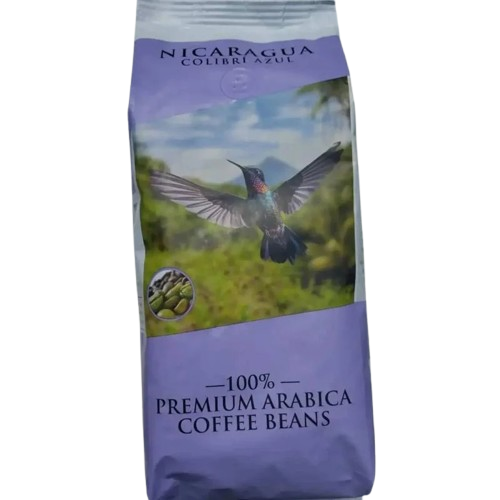 Кава зернова 1808 Nicaragua Colibrí Azul 100% premium arabica coffee beans 1 кг