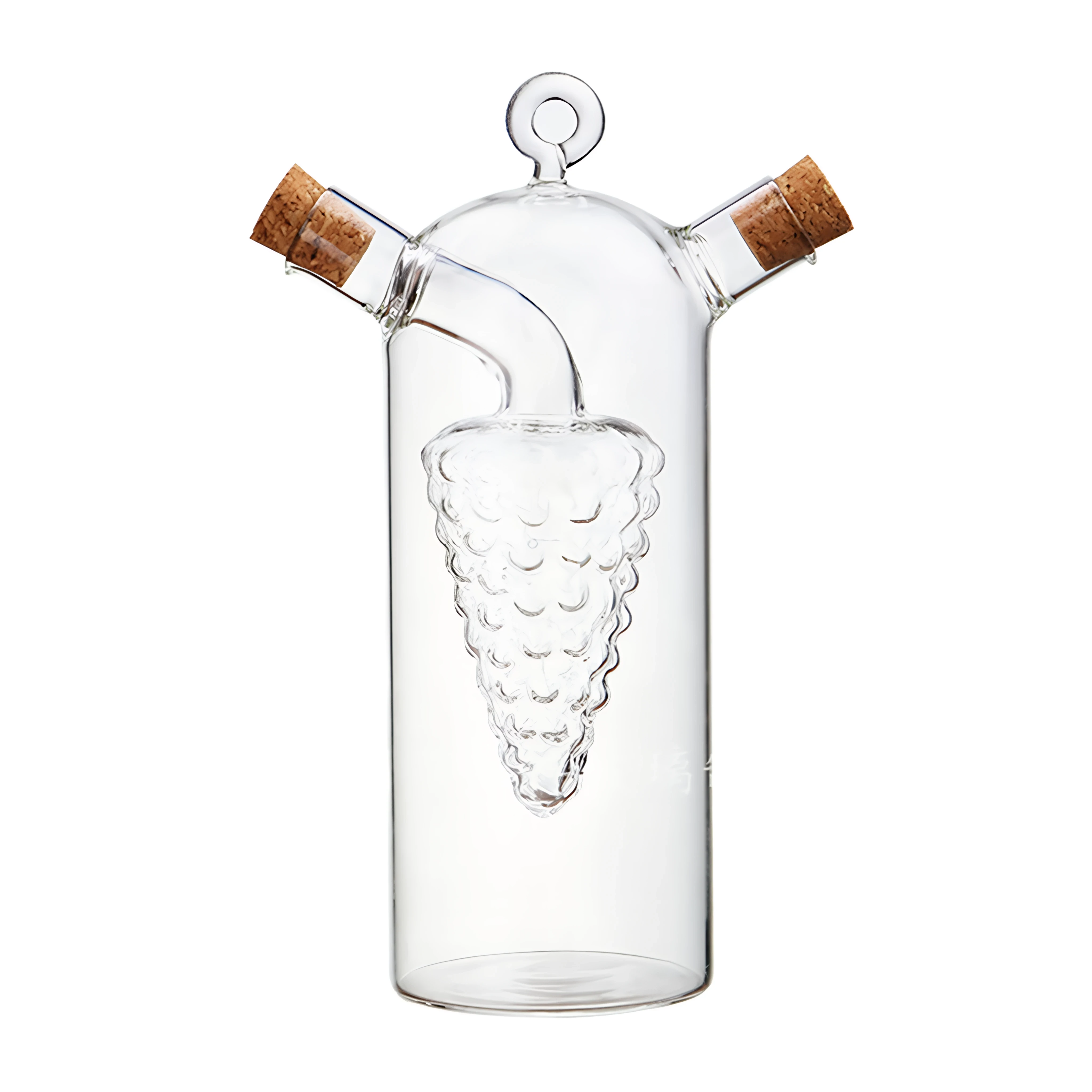 Пляшка для олії та оцту подвійна Grape скляна 80/300 мл (HP-34-12)