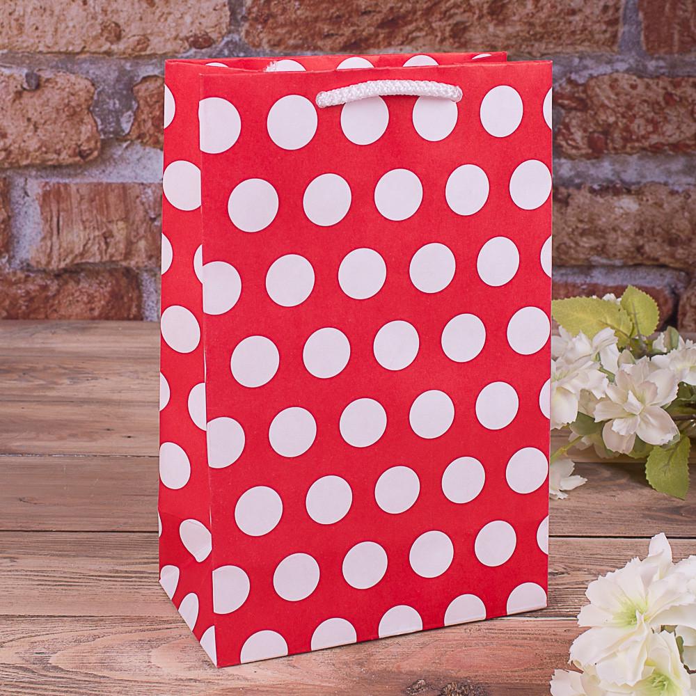 Пакет TMK Горошки 23х15х8 см Красный (1446-tmk-111)