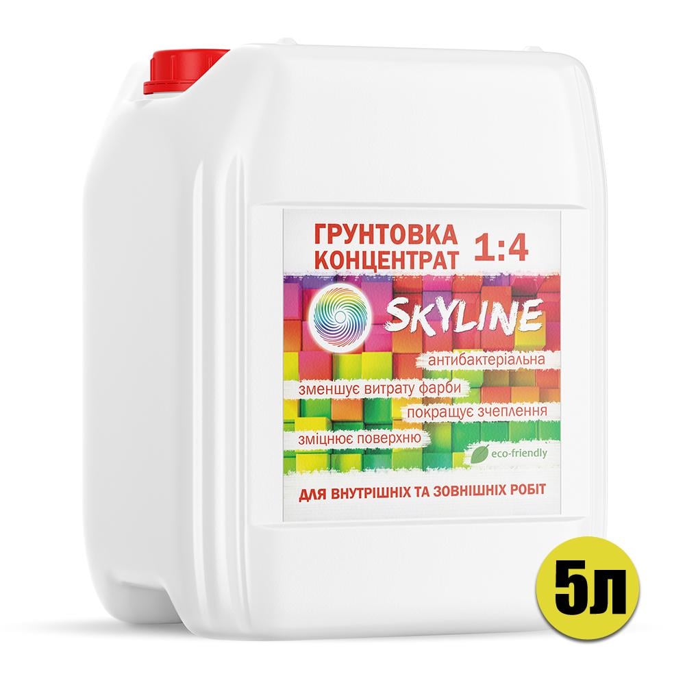 Грунтовка акрилова SkyLine концентрат 1:4 5 л - фото 2