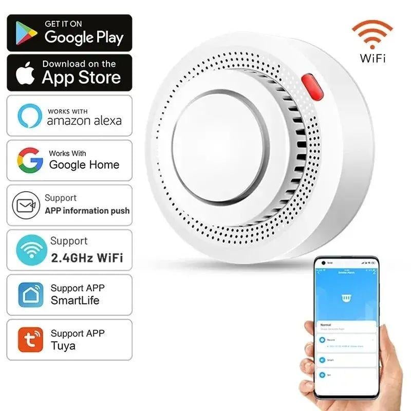 Датчик дыма SmartLife Tuya Wi-Fi (2154196949) - фото 4 Датчик дыма SmartLife Tuya Wi-Fi (2154196949) - фото 4